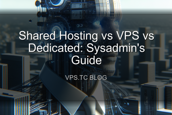 Shared Hosting vs VPS vs Dedicated: Sysadmin’s Guide