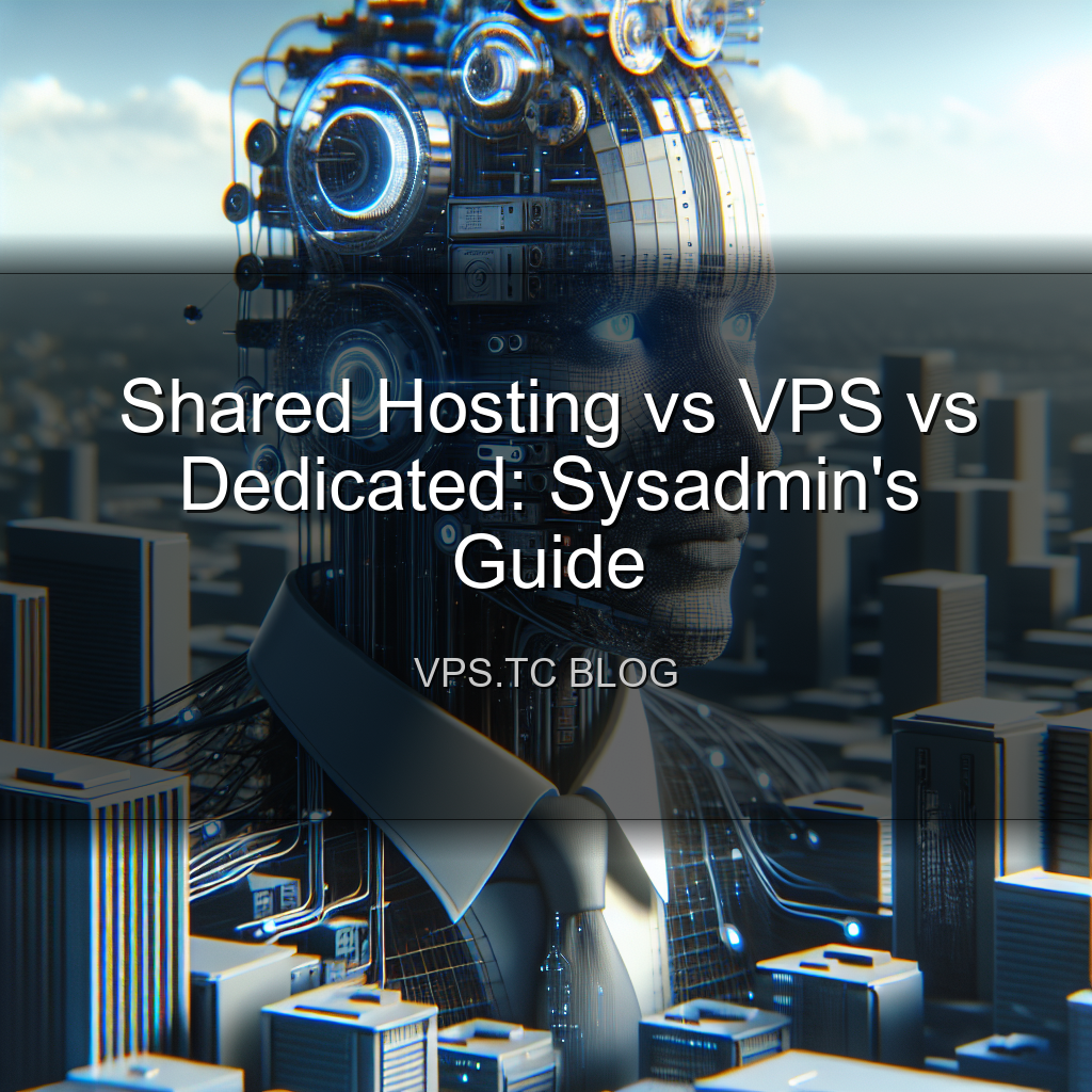 Shared Hosting vs VPS vs Dedicated: Sysadmin’s Guide