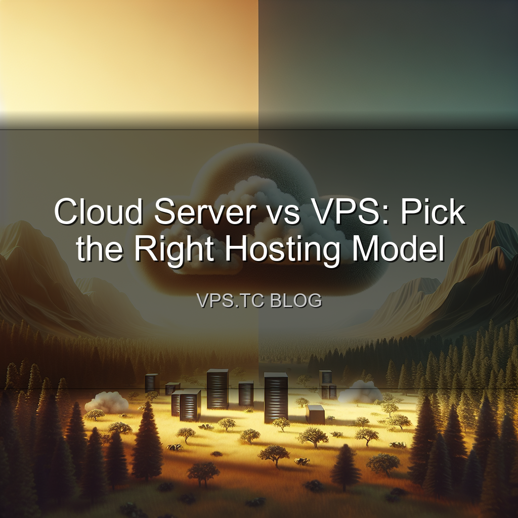 Cloud Server vs VPS: Pick the Right Hosting Model