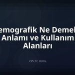 Demografik Ne Demek? Anlamı ve Kullanım Alanları