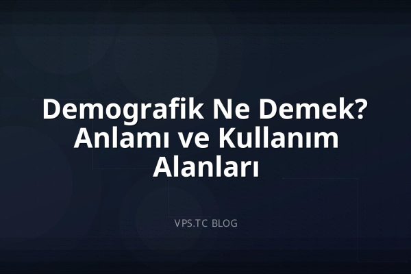 Demografik Ne Demek? Anlamı ve Kullanım Alanları