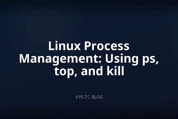 Linux Process Management: Using ps, top, and kill