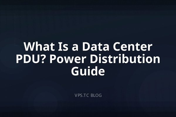 What Is a Data Center PDU? Power Distribution Guide