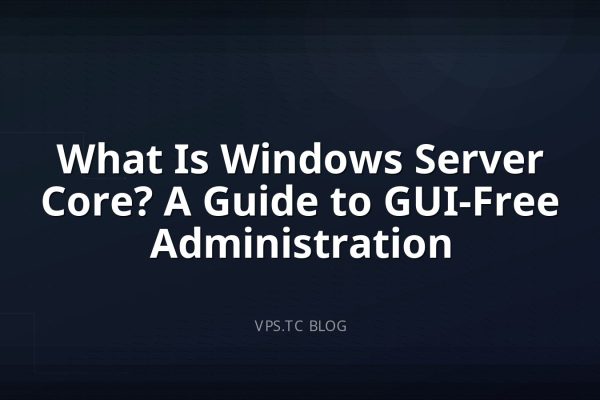 What Is Windows Server Core? A Guide to GUI-Free Administration