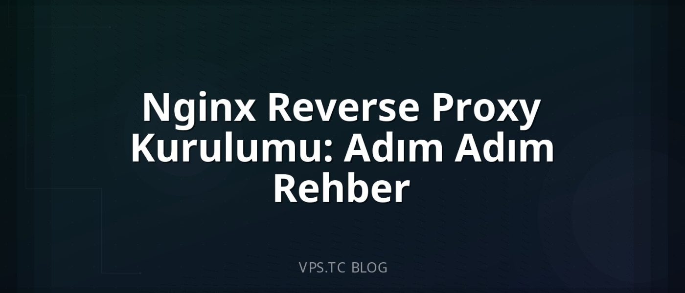 Nginx Reverse Proxy Kurulumu: Adım Adım Rehber